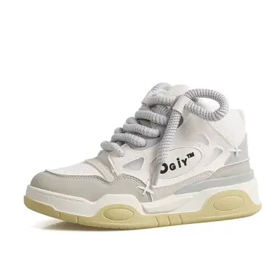 men's shoes high-top new couple shoes women's autumn soft bottom bread shoes versatile casual